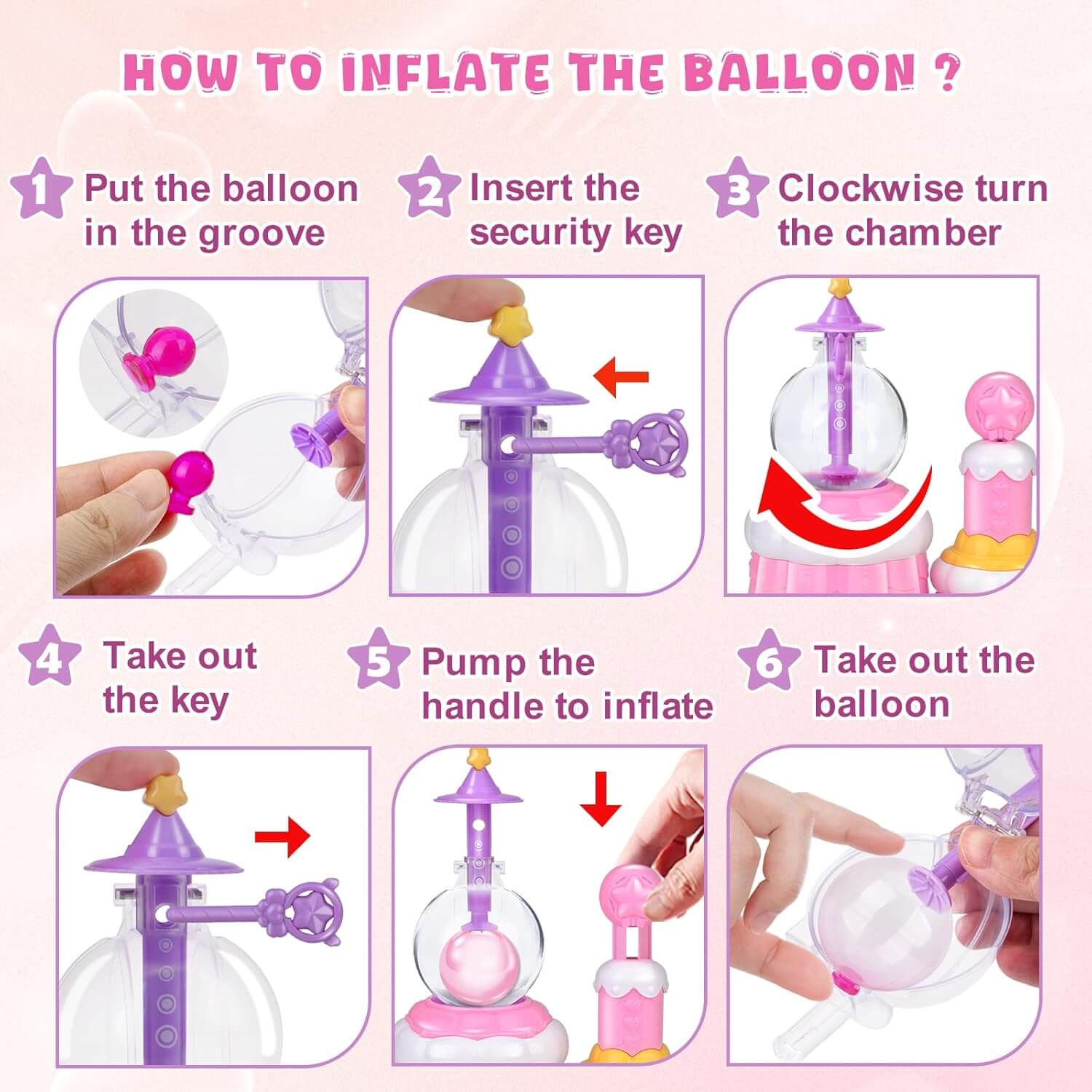 Kids DIY Magic Balloon Kits Sticky Balloon Maker Toy 3D Stickers Inflatable Craft Holiday Gift