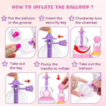 Kids DIY Magic Balloon Kits Sticky Balloon Maker Toy 3D Stickers Inflatable Craft Holiday Gift