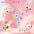 Kids DIY Magic Balloon Kits Sticky Balloon Maker Toy 3D Stickers Inflatable Craft Holiday Gift