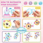 Kids DIY Magic Balloon Kits Sticky Balloon Maker Toy 3D Stickers Inflatable Craft Holiday Gift