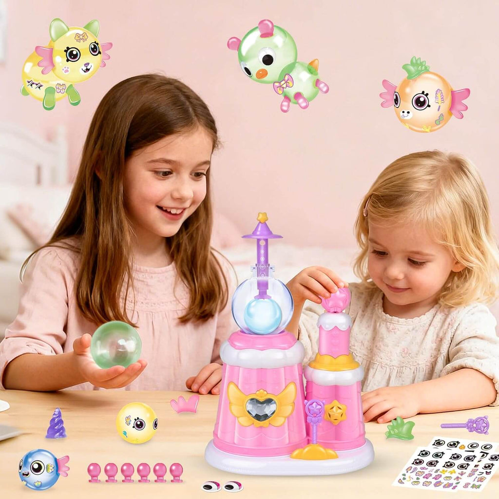 Kids DIY Magic Balloon Kits Sticky Balloon Maker Toy 3D Stickers Inflatable Craft Holiday Gift