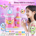 Kids DIY Magic Balloon Kits Sticky Balloon Maker Toy 3D Stickers Inflatable Craft Holiday Gift