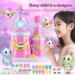 Kids DIY Magic Balloon Kits Sticky Balloon Maker Toy 3D Stickers Inflatable Craft Holiday Gift
