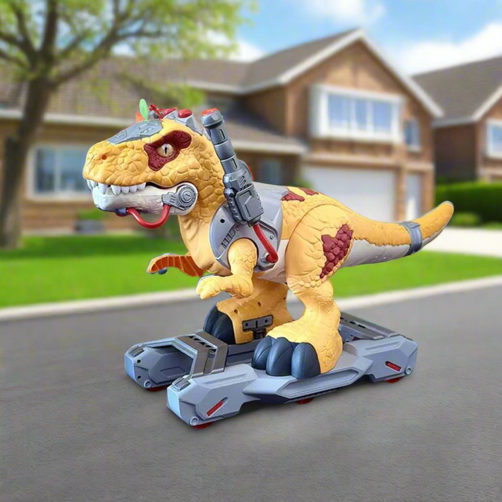 Kids Dinosaur Ride On Car Spray T-Rex Outdoor Indoor Ride-On Toy With Light & Music