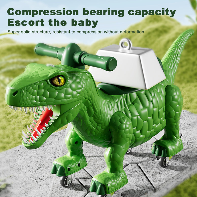 Kids Dinosaur Ride On Car Spray Ride on Toy Four Wheels Sliding Car Outdoor Indoor