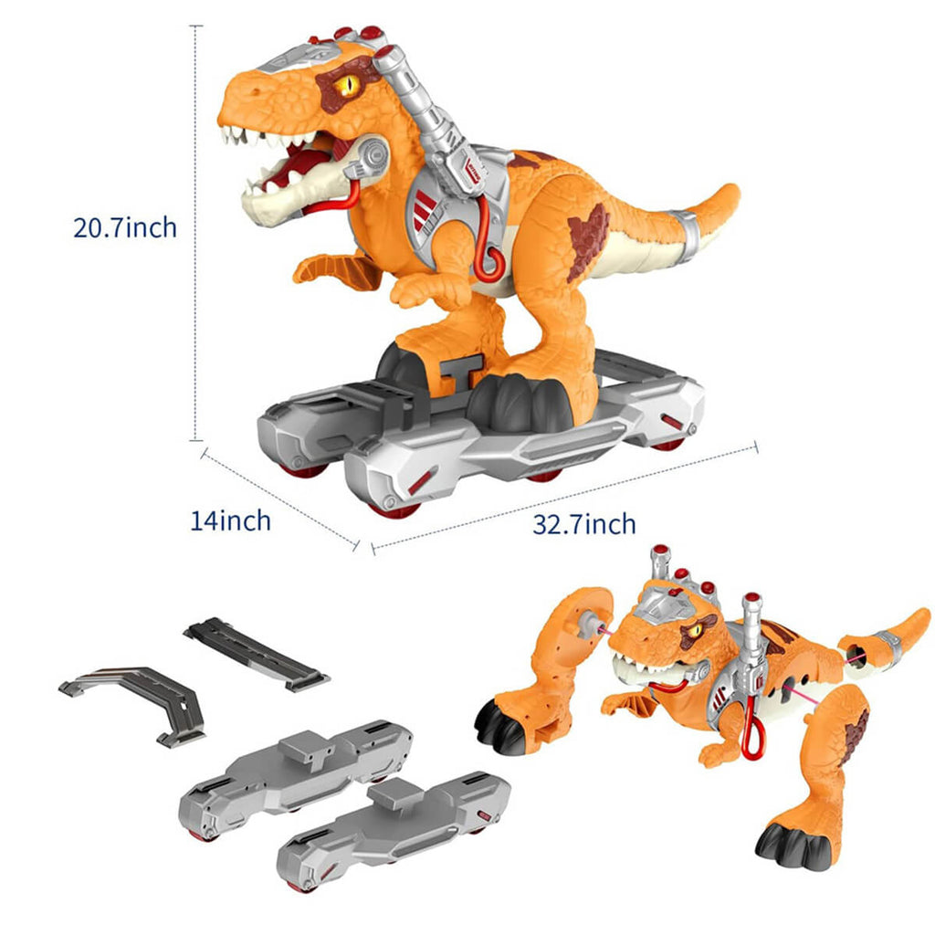 Kids Dinosaur Ride On Car Spray T-Rex Outdoor Indoor Ride-On Toy With Light & Music