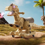 Kids Dinosaur Ride on Car Spray Sliding Car Outdoors Indoors Toys with Lights and Music