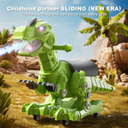 Kids Dinosaur Ride on Car Spray Sliding Car Outdoors Indoors Toys with Lights and Music