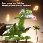 Kids Dinosaur Ride on Car Spray Sliding Car Outdoors Indoors Toys with Lights and Music