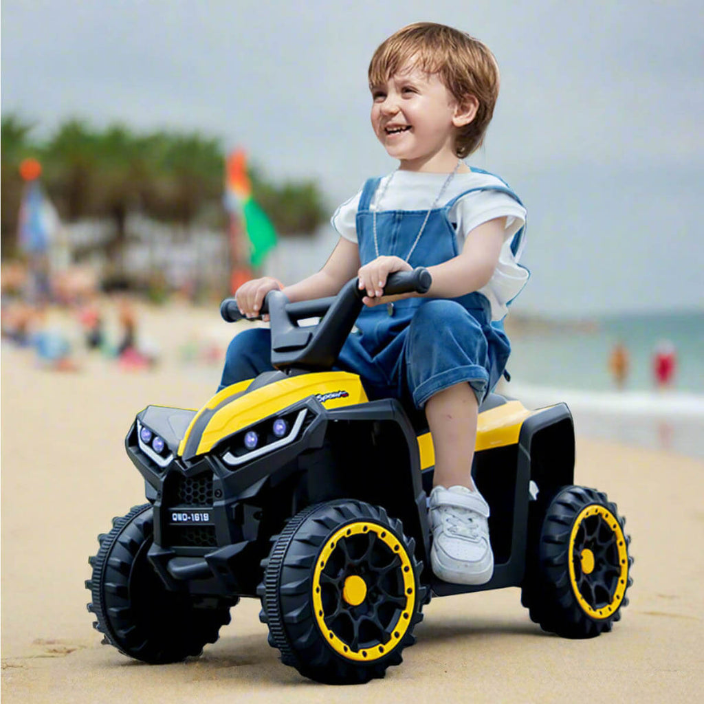 6V Kids ATV Dual Motors 4 Wheeler Off-Road Electric ATV Ride on Car wih Light Music For Boys & Girls