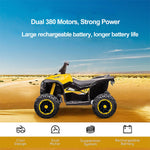 6V Kids ATV Dual Motors 4 Wheeler Off-Road Electric ATV Ride on Car wih Light Music For Boys & Girls