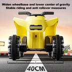 Kids Electric ATV 6V Ride-On Toy with Music Light 4-wheels Dual Drive Car
