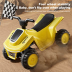 Kids Electric ATV 6V Ride-On Toy with Music Light 4-wheels Dual Drive Car