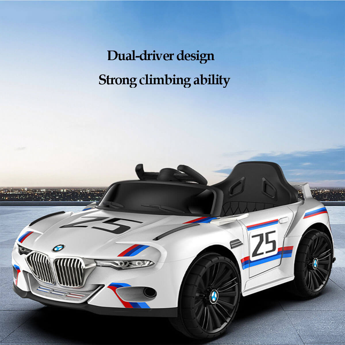 Kids Electric Car with Remote Control Ride on Car w/Rocking Function Light & Music For Boys & Girls
