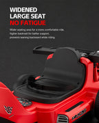 Kids Electric Go Kart 6V Wide Seat Ride On Car with Bluetooth Music Player and Light