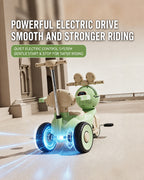 3 IN 1 Kids Electric Motorcycle 6V Ride on Tricycle Push Car with Music and Lights for Children 18 Months to 7 Years