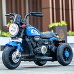Kids Electric Motorcycle with Remote 3 Wheels Car Dual Drive with Music & Light For Boys & Girls