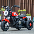 Kids Electric Motorcycle with Remote 3 Wheels Car Dual Drive with Music & Light For Boys & Girls