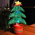 Kids Electric Singing Toy Christmas Tree Reindeer Talking Plush Toy Twisting Interactive Doll with Light