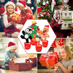 Kids Electric Singing Toy Christmas Tree Reindeer Talking Plush Toy Twisting Interactive Doll with Light