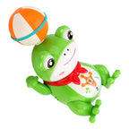 Kids Electric Stunt Frog Spinning Ball Dancing Frog 360° Rotation Toys with LED Light Music