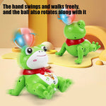 Kids Electric Stunt Frog Spinning Ball Dancing Frog 360° Rotation Toys with LED Light Music