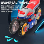 Kids Electric Stunt Motorcycle 360° Rotation Automatic Transformation Car with Light Music