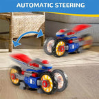 Kids Electric Stunt Motorcycle 360° Rotation Automatic Transformation Car with Light Music
