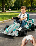 Kids F1 Electric Go Kart 6V Ride-On Car with Parent Remote Control and Safety Belt