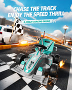 Kids F1 Electric Go Kart 6V Ride-On Car with Parent Remote Control and Safety Belt