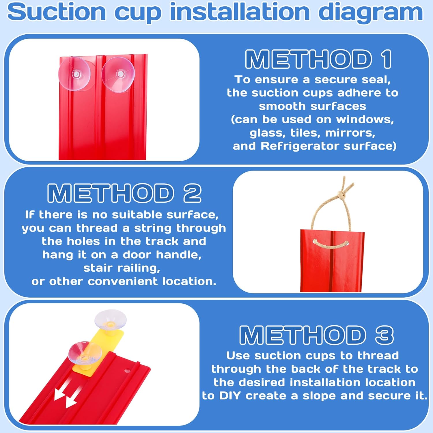 Kids Flexible Race Track Car Set with Suction Cups Inertia Gliding Car DIY Assembly Track Toy