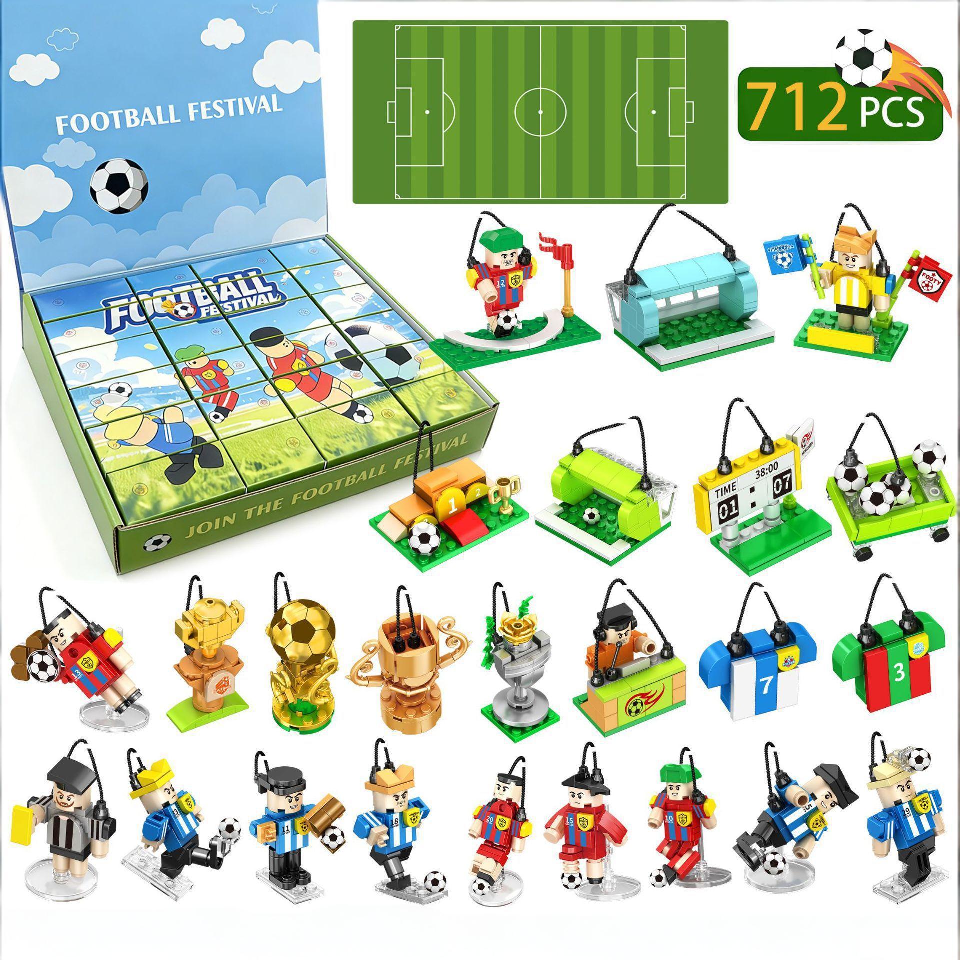 Football Advent Calendar 24 Days Soccer Surprises Set Holiday Gift for Young Fans