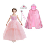 Girls Glinda Dress The Good Witch Pink Glinda Outfit Wicked Cosplay Costume 4-12 Years Old