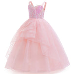 Girls Glinda Dress The Good Witch Pink Glinda Outfit Wicked Cosplay Costume 4-12 Years Old