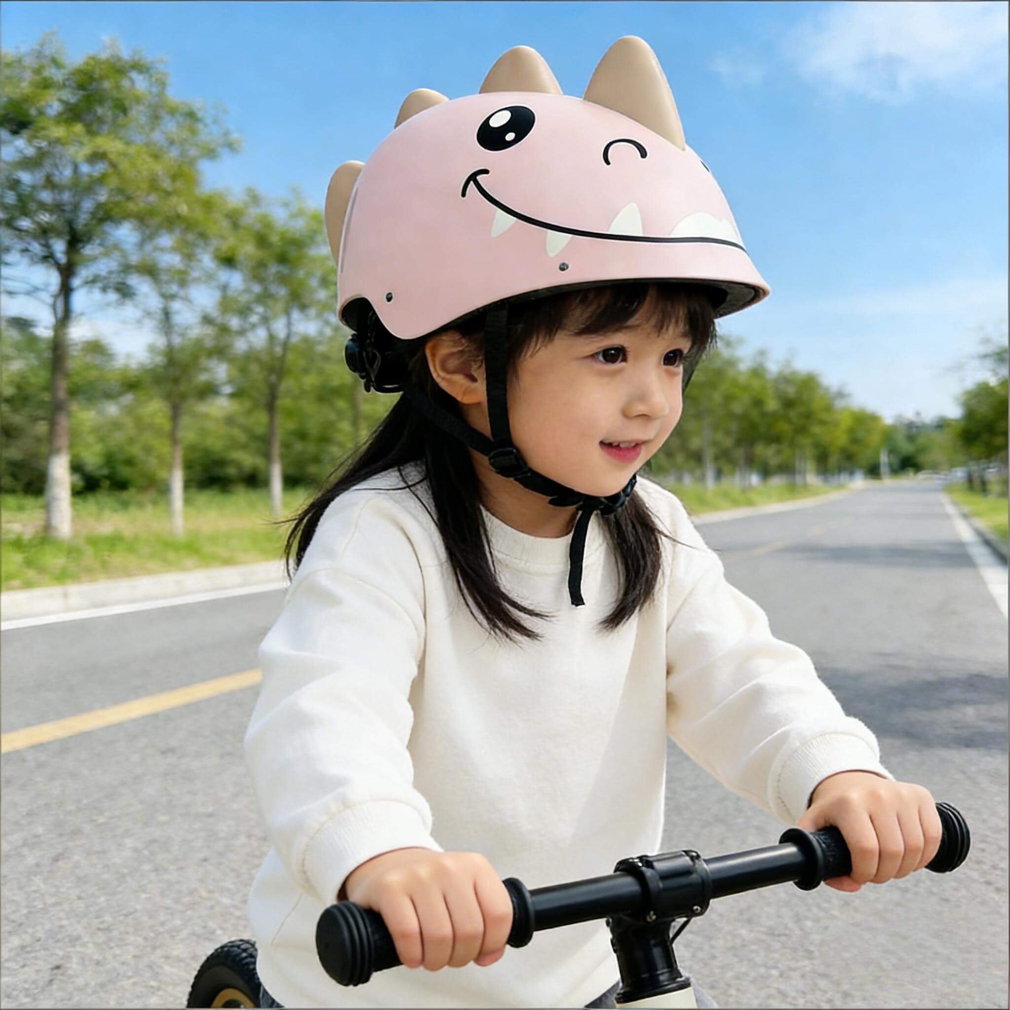 Kids Helmet Cute Lightweight Helmet Adjustable Head Circumference For Boys Girls