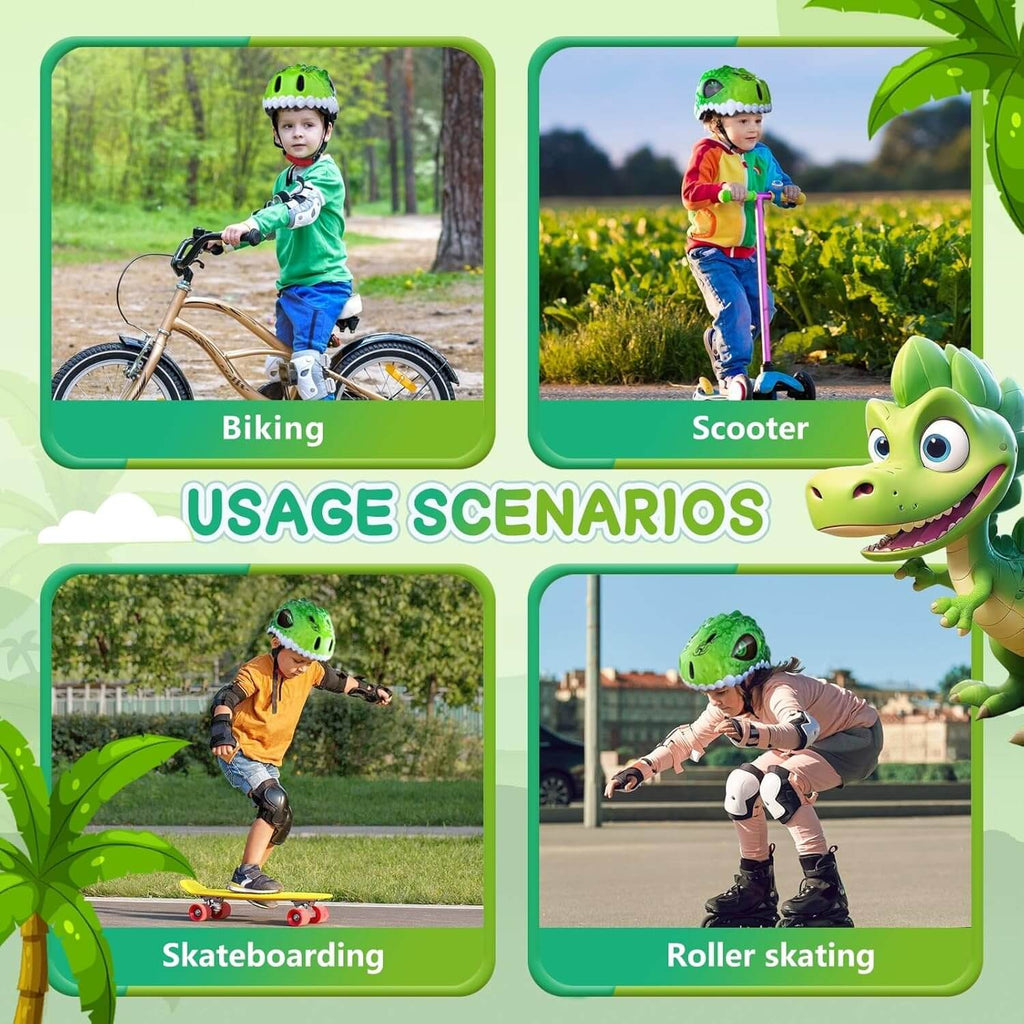 Kids Helmet Lightweight 3D Adjustable Bike Helmet 3 Sizes For Boys and Girls