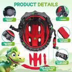 Kids Helmet Lightweight 3D Adjustable Bike Helmet 3 Sizes For Boys and Girls