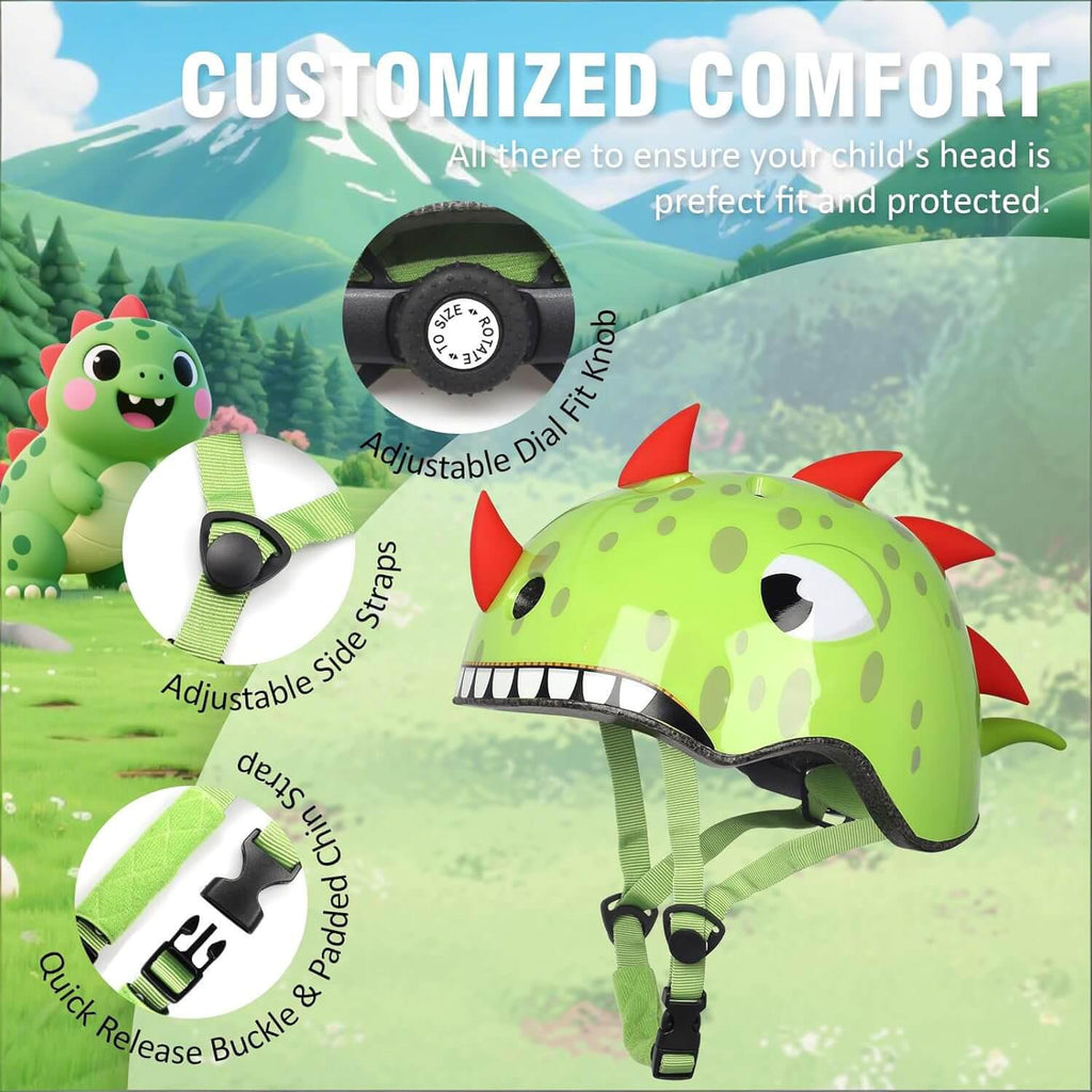 Kids Helmets Outdoor Lightweight Ventilated Helmets Multi-Sport Protection for 2-14 Years