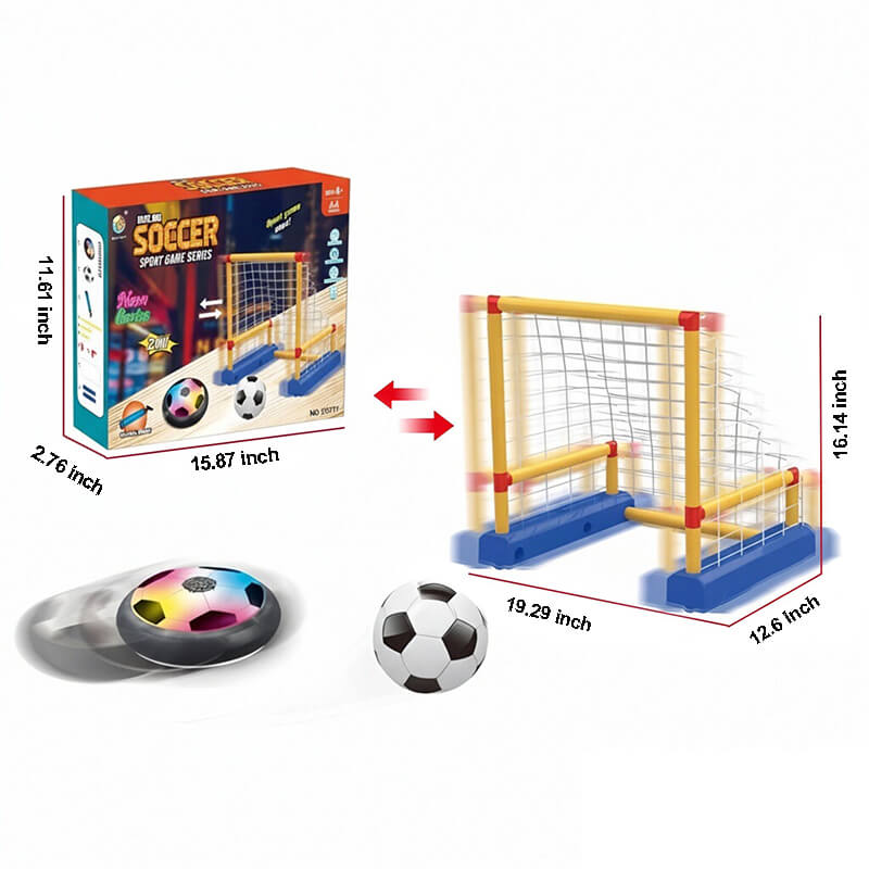 Kids Hover Soccer Ball Set with Electric Movable Goal Magnetic Soccer Toy for Kids Aged 3+