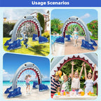 Kids Inflatable Shark Sprinkler Summer Water Sprinkler Outdoor Inflatable Toy