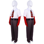 Anger Cosplay Costume Inside Anger Jumpsuit with Tie and Gloves for Dress Up Party