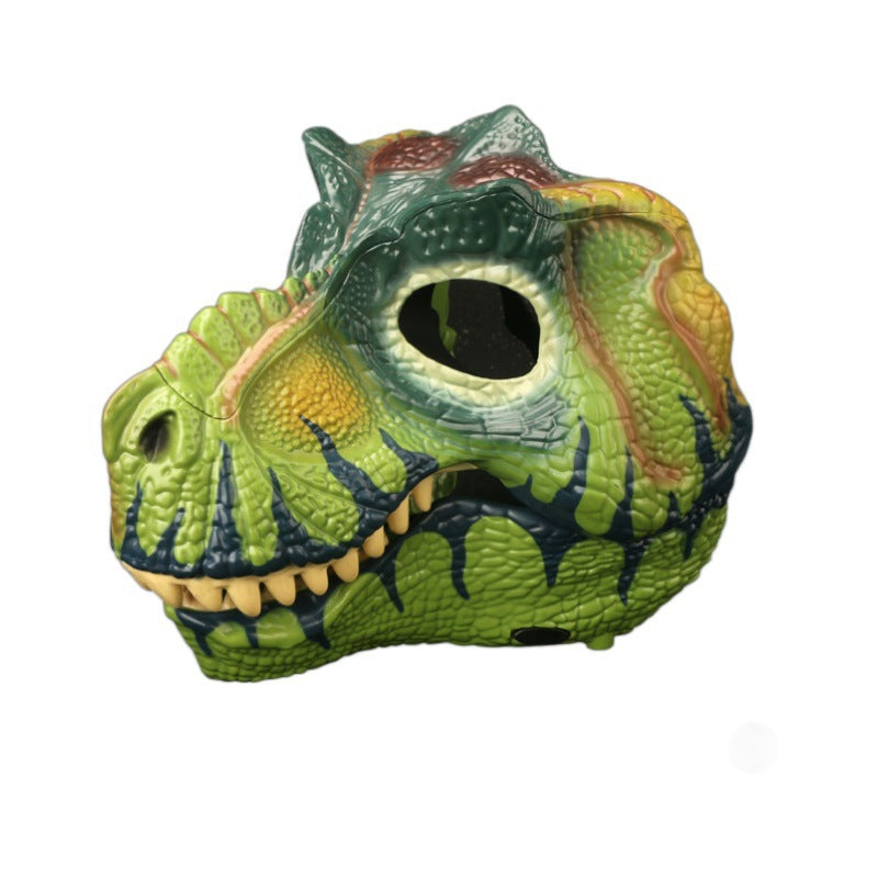 Kids Jurassic Dino Mask with Movable Mouth Adjustable Headband Mask Realistic T-Rex Toy