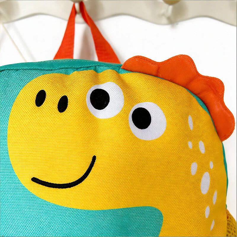 Kids Lightweight Dino Backpack with Anti-loss Rope Cartoon Backpack for Preschoolers