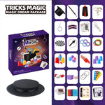 Kids Magic Kit with Magician Costume for Pretend Play Magic Set Free Tutorial Videos