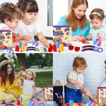 Kids Magic Kit with Magician Costume for Pretend Play Magic Set Free Tutorial Videos