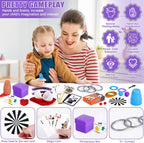 Kids Magic Kit with Magician Costume for Pretend Play Magic Set Free Tutorial Videos