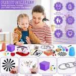 Kids Magic Kit with Magician Costume for Pretend Play Magic Set Free Tutorial Videos