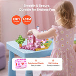 100PCS Kids Magnetic Blocks Princess Castle Set Magnetic Building Cubes Holiday Gift