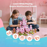 100PCS Kids Magnetic Blocks Princess Castle Set Magnetic Building Cubes Holiday Gift