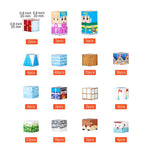 Kids Magnetic Building Blocks 150pcs Glacier Castle Set Interactive Toys Creative Holiday Gift